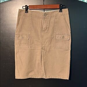 Old Navy Blue and Tan Paisley Skirt